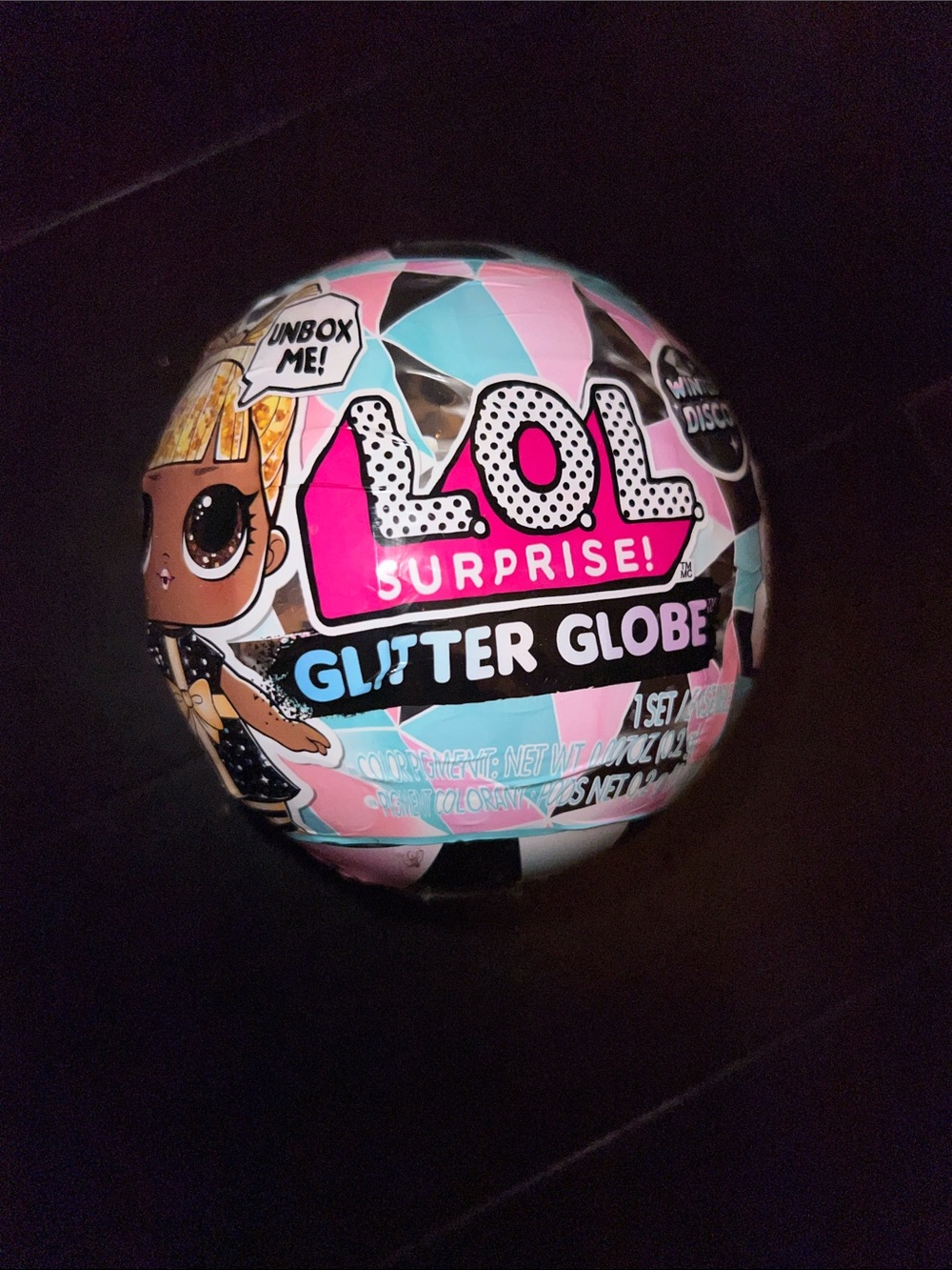 L.O.L. Surprise! Glitter Globe Ball - Pink & Aqua Accent
